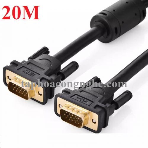 Ugreen 11635 20M màu Đen Cáp tín hiệu 2 đầu VGA VG101 30011635